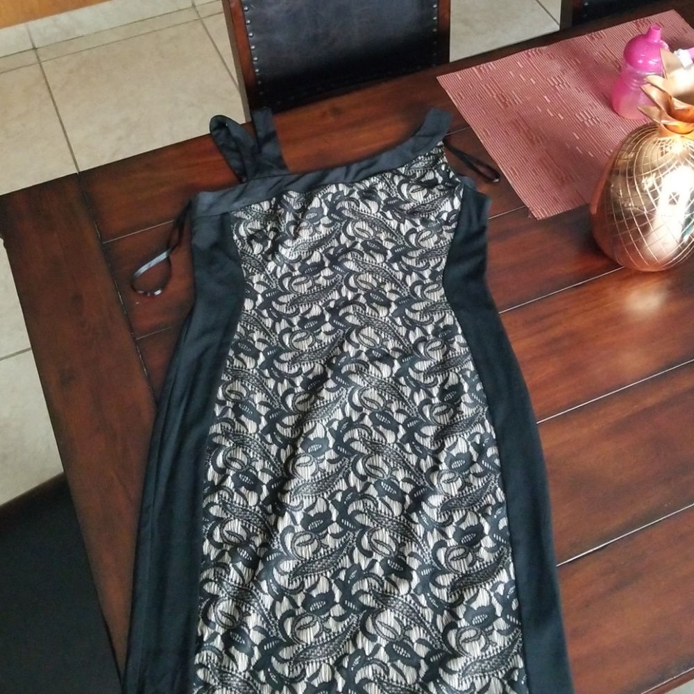 Black laced dress
